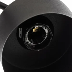 Clearance Domiluce Plafonnier Helix, noir, à cinq lampes