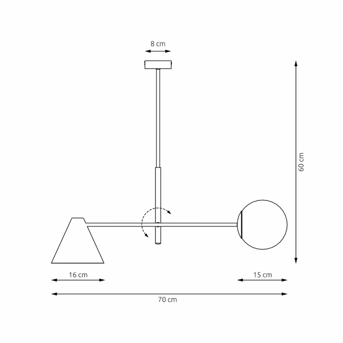 plafonnier_hermes__lampes_noir_verre__cm_e_2.webp Cheap EMIBIG LIGHTING Plafonnier Hermes, 2 lampes, noir, verre, 70 cm, E14