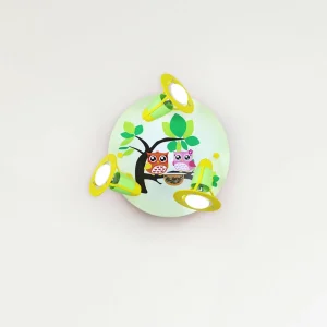 Cheap Elobra Plafonnier Hibou, vert, jaune
