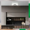 Discount Briloner Plafonnier Isil A, blanc, à 2 lampes, métal, orientable