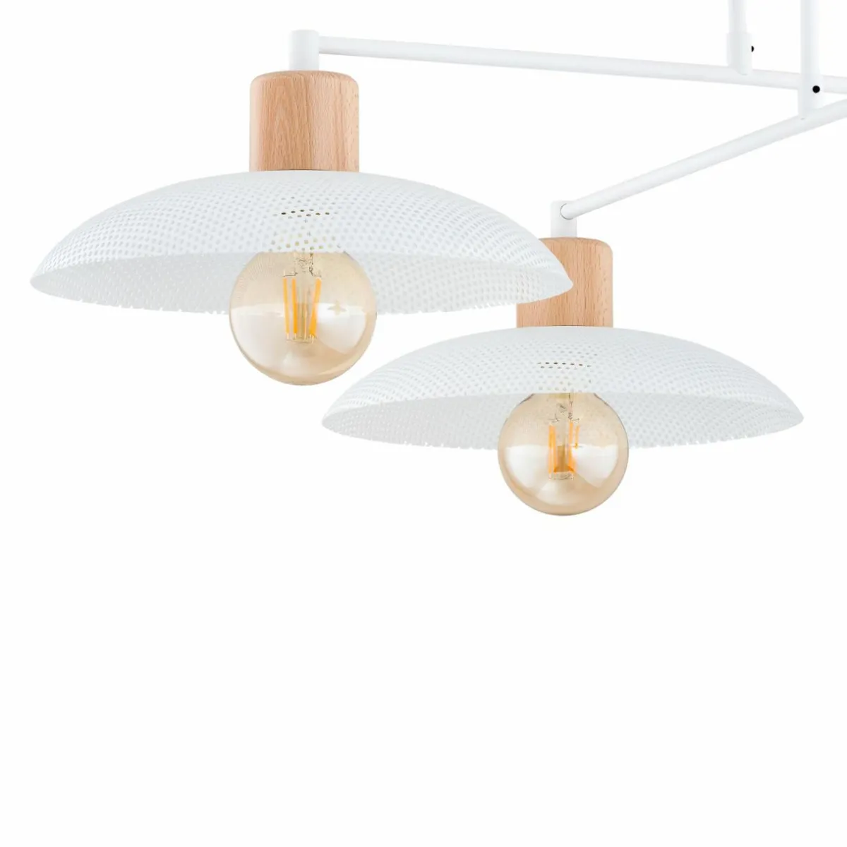 plafonnier_kobe___lampes_acier_bois_blanc_5.webp Fashion EMIBIG LIGHTING Plafonnier Kobe à 4 lampes, acier, bois, blanc