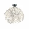 Best Reality Leuchten Plafonnier Leavy, Ø 38 cm, chromé/blanc, plastique