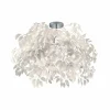 Fashion Reality Leuchten Plafonnier Leavy, chrome/blanc, Ø 70 cm, plastique