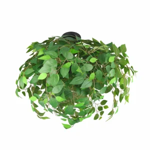 Cheap Reality Leuchten Plafonnier Leavy, noir/vert, Ø 70 cm, E14, à 3 lampes