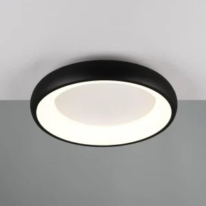 Discount Trio Lighting Plafonnier LED Cardona, Ø 46,5 cm, noir mat, métal CCT