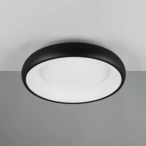 Discount Trio Lighting Plafonnier LED Cardona, Ø 46,5 cm, noir mat, métal CCT
