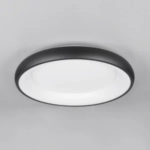 Discount Trio Lighting Plafonnier LED Cardona, Ø 62 cm, noir mat, métal, CCT