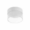 New Linea Light Plafonnier LED Crumb, blanc, Ø 10,4 cm, fer, verre