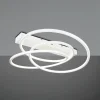 Outlet Trio Lighting Plafonnier LED Darvin, blanc, métal, plastique, CCT
