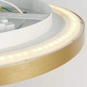 Hot Steinhauer Plafonnier LED Flady, doré, Ø 50 cm direct/indirect