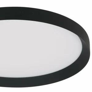 Shop Steinhauer Plafonnier LED Flady, noir, Ø 50 cm, direct/indirect