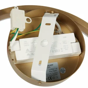 Discount Steinhauer Plafonnier LED Mykty, doré, forme d'anneau, métal