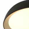 Best Sale Steinhauer Plafonnier LED Mykty, métal, noir, diffuseur mat