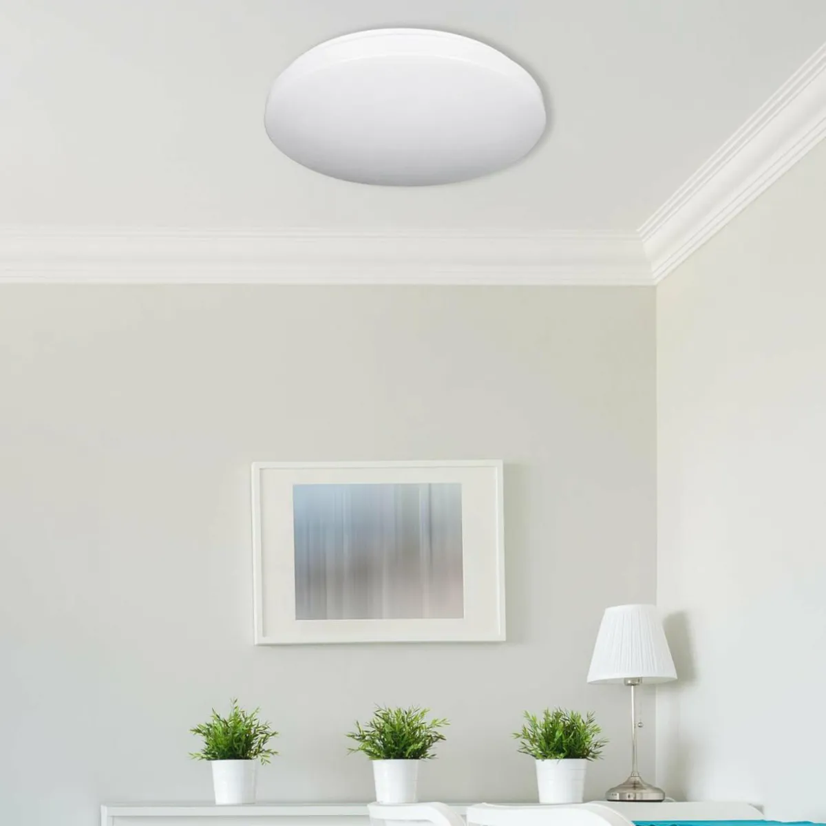 plafonnier_led_reva___cm_blanc_plastique_acier_0-1.webp Flash Sale Müller-Licht Plafonnier LED Reva, Ø 50 cm, blanc, plastique, acier