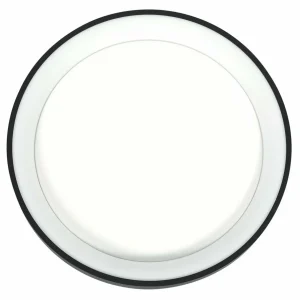 Fashion Steinhauer Plafonnier LED Ringlede, noir, hauteur 6 cm, Ø 38 cm