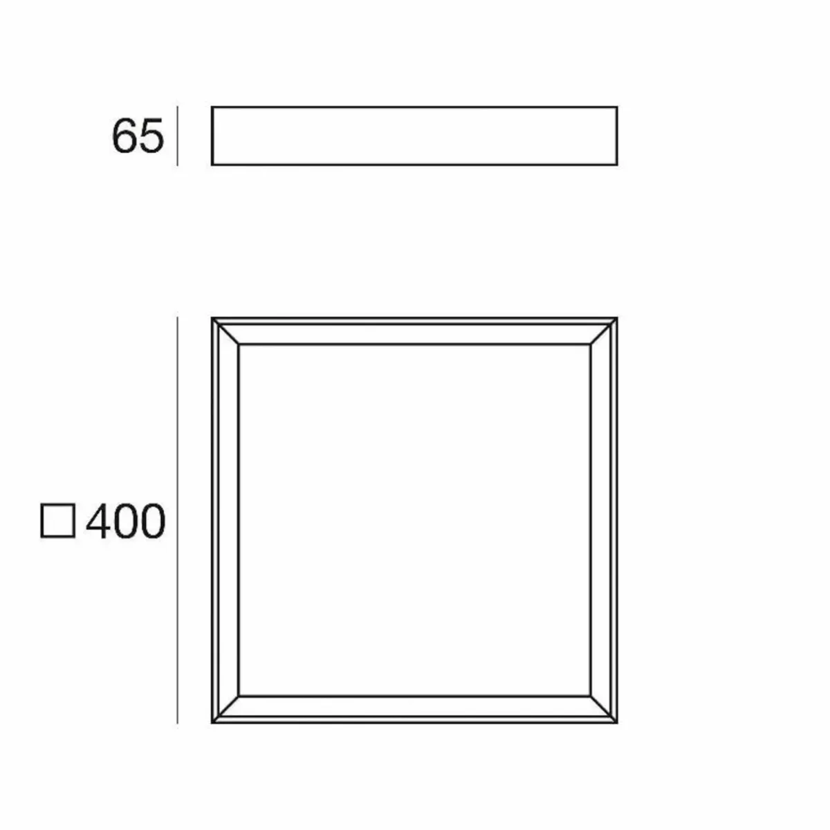 plafonnier_led_tara_q__x__cm_noir__k_aluminium_1.webp Outlet Linea Light Plafonnier LED Tara Q, 40 x 40 cm, noir, 3.000 K, aluminium