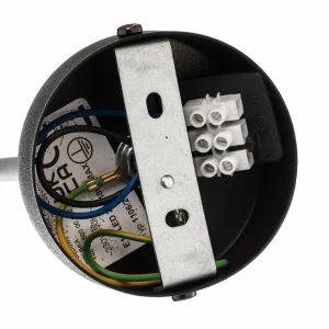 Outlet EMIBIG LIGHTING Plafonnier Lotus, noir/aspect rotin, à 2 lampes