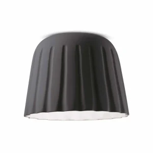 Best Ferroluce Plafonnier Madame Gres céramique 29 cm anthracite