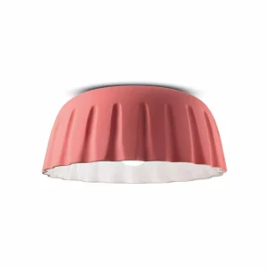 Sale Ferroluce Plafonnier Madame Gres Céramique hauteur 17 cm, rose