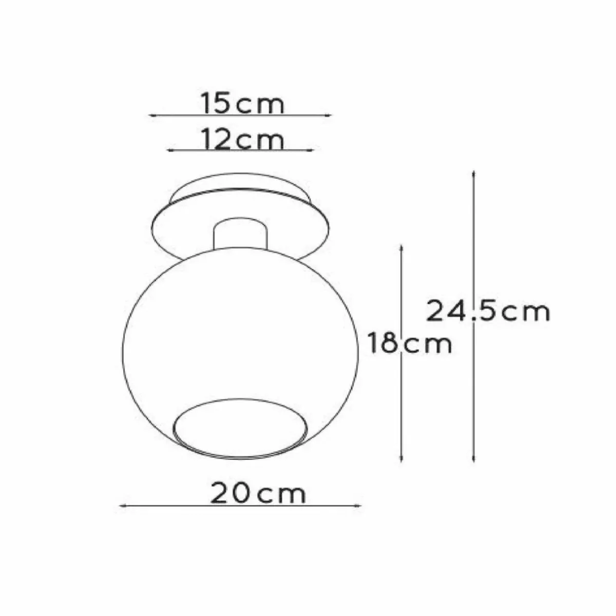 plafonnier_marius_dor___lampe_verre_1.webp Best Lucide Plafonnier Marius, doré, à 1 lampe, verre