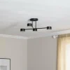 Best EMIBIG LIGHTING Plafonnier Modus 4, acier, à 4 lampes, GX53, noir