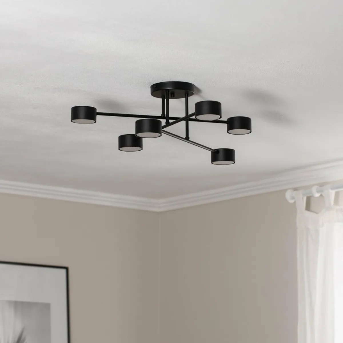 plafonnier_modus__acier___lampes_gx_noir_0.webp Discount EMIBIG LIGHTING Plafonnier Modus 6, acier, à 6 lampes, GX53, noir