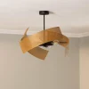 Store Euluna Plafonnier Moira, doré/noir, Ø 47 cm, à 3 lampes