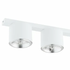 Fashion EMIBIG LIGHTING Plafonnier Nano, blanc, à 4 lampes, métal