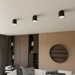 Best Sale EMIBIG LIGHTING Plafonnier Nano, noir, à 1 lampe, métal