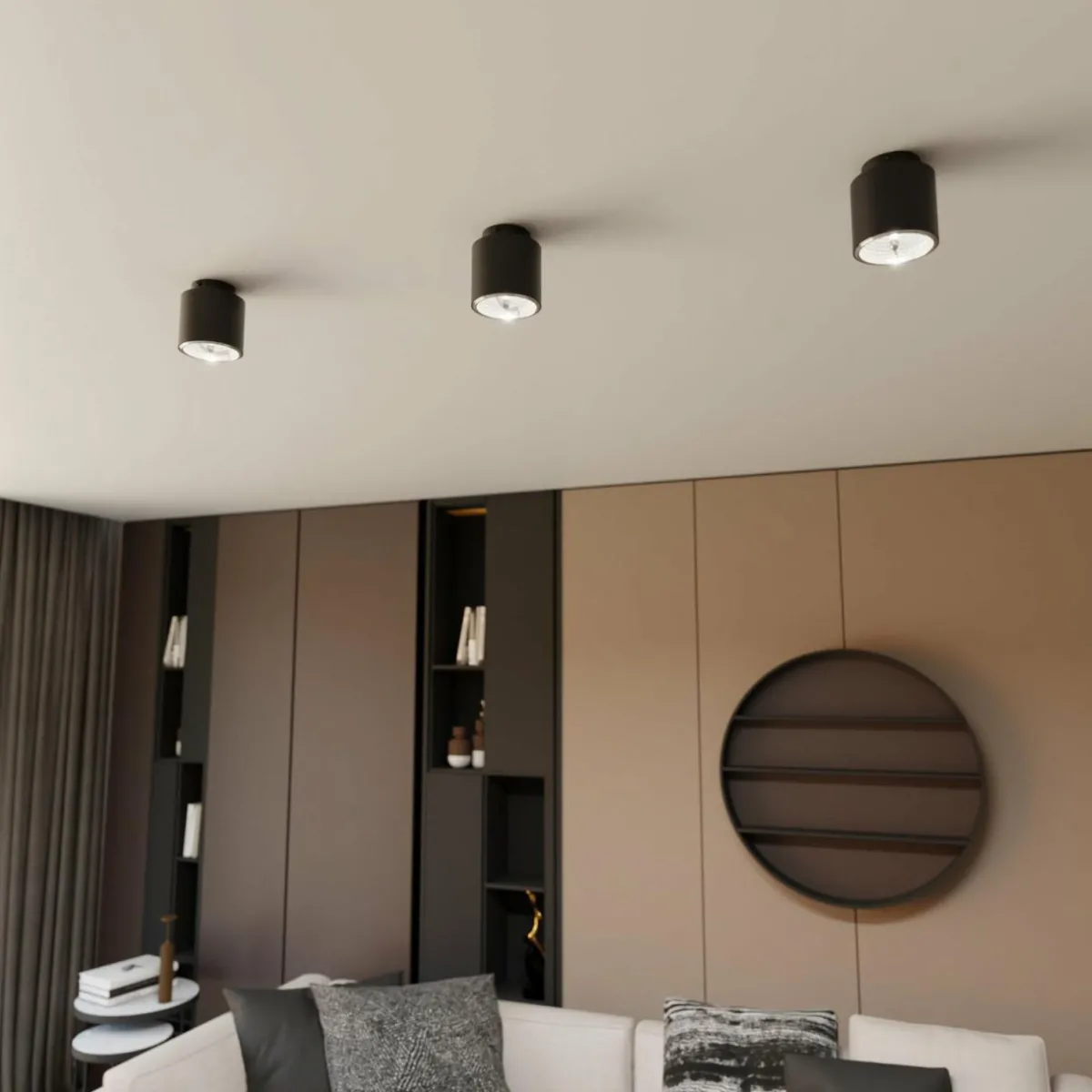 plafonnier_nano_noir___lampe_mtal_0.webp Best Sale EMIBIG LIGHTING Plafonnier Nano, noir, à 1 lampe, métal