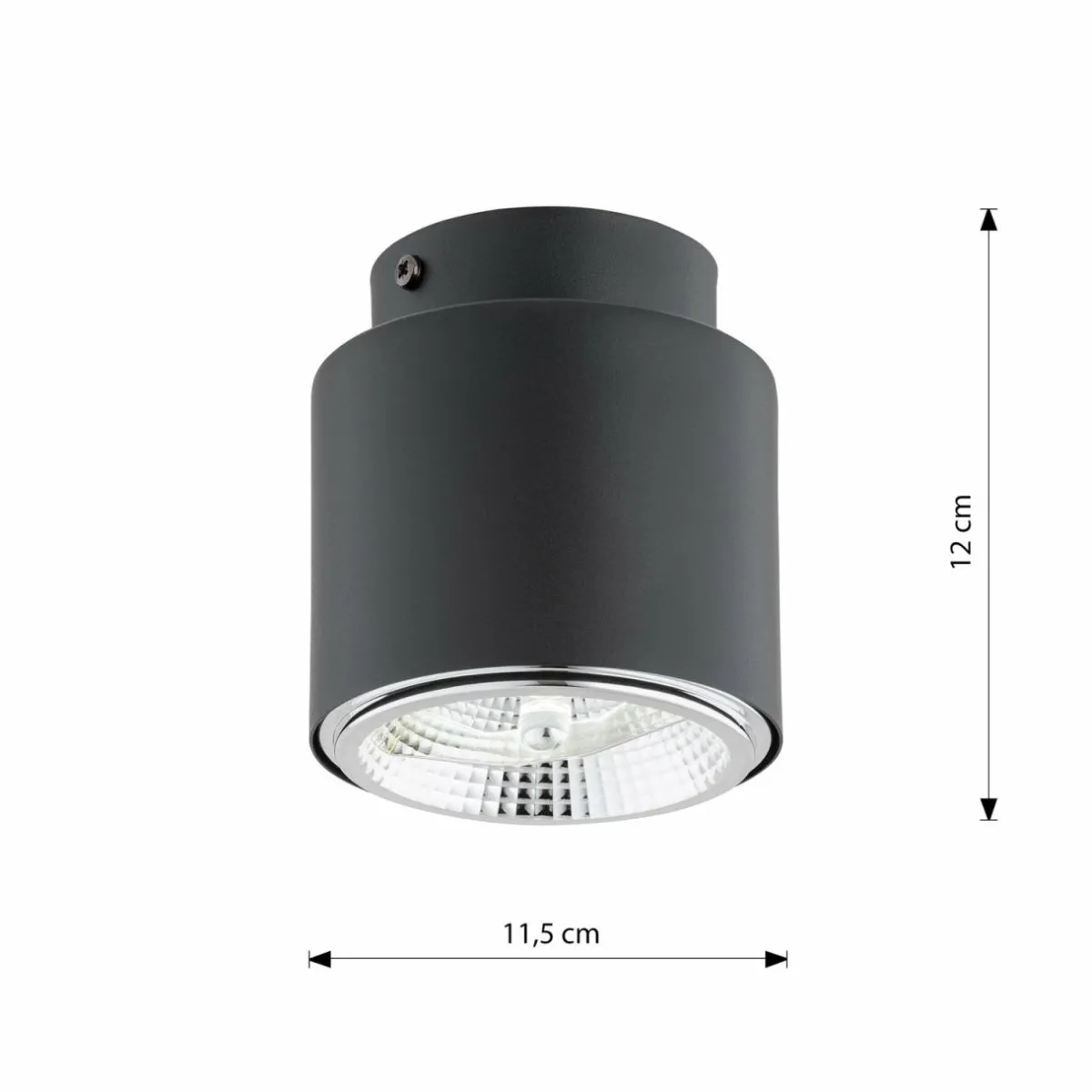 plafonnier_nano_noir___lampe_mtal_2.webp Best Sale EMIBIG LIGHTING Plafonnier Nano, noir, à 1 lampe, métal