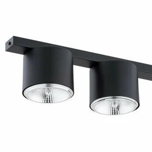 Best EMIBIG LIGHTING Plafonnier Nano, noir, à 4 lampes, métal