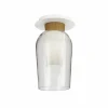 Clearance Mantra Iluminación Plafonnier Nora, blanc-transparent, verre, métal