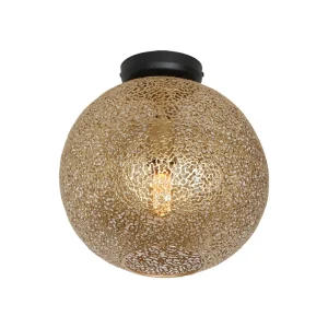 Outlet Freelight Plafonnier Oronero/Oro, Ø 30 cm, doré, métal