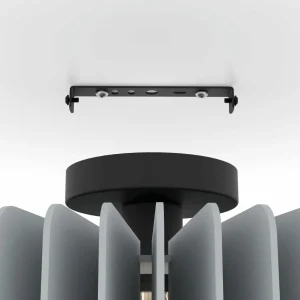 Discount EGLO Plafonnier Palombaia en forme d'éventail, gris