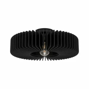 Best Sale EGLO Plafonnier Palombaia en éventail, noir