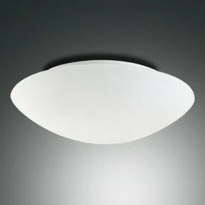 Cheap Fabas Luce Plafonnier Pandora, Ø 30 cm, verre, blanc