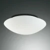 Store Fabas Luce Plafonnier Pandora, Ø 36 cm, verre, blanc