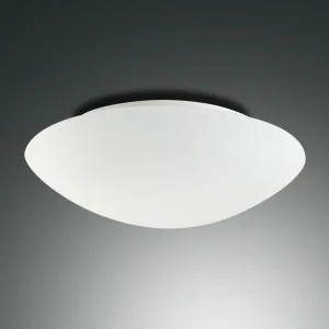 Cheap Fabas Luce Plafonnier Pandora, Ø 25 cm, verre, blanc