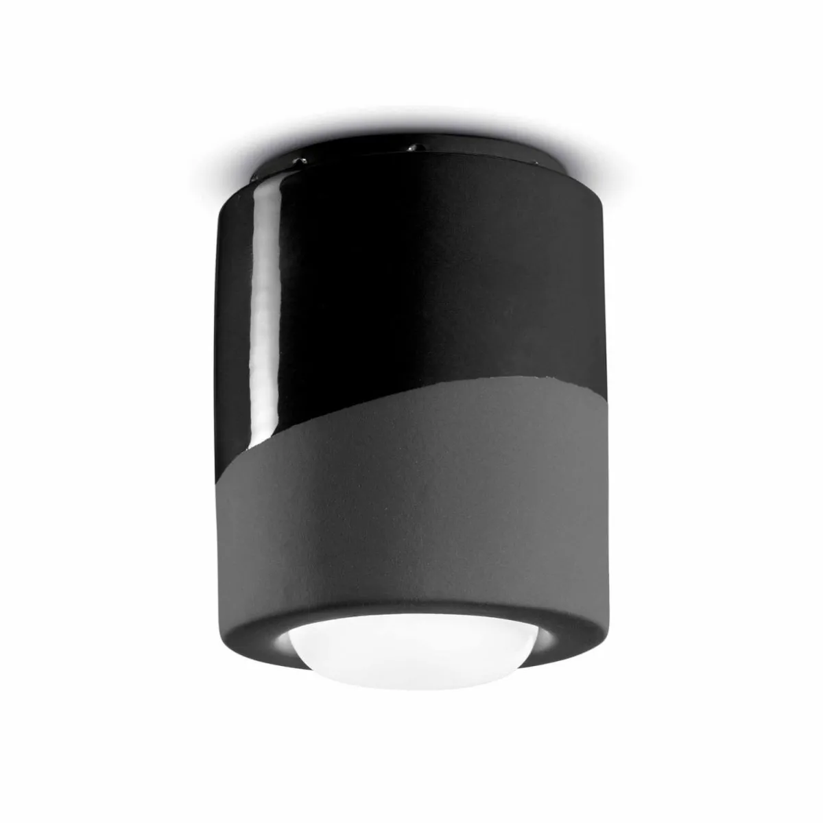 plafonnier_pi_cylindrique___cm_noir_0.webp Clearance Ferroluce Plafonnier PI, cylindrique, Ø 12,5 cm noir