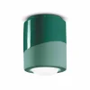Hot Ferroluce Plafonnier PI, cylindrique, Ø 12,5 cm vert
