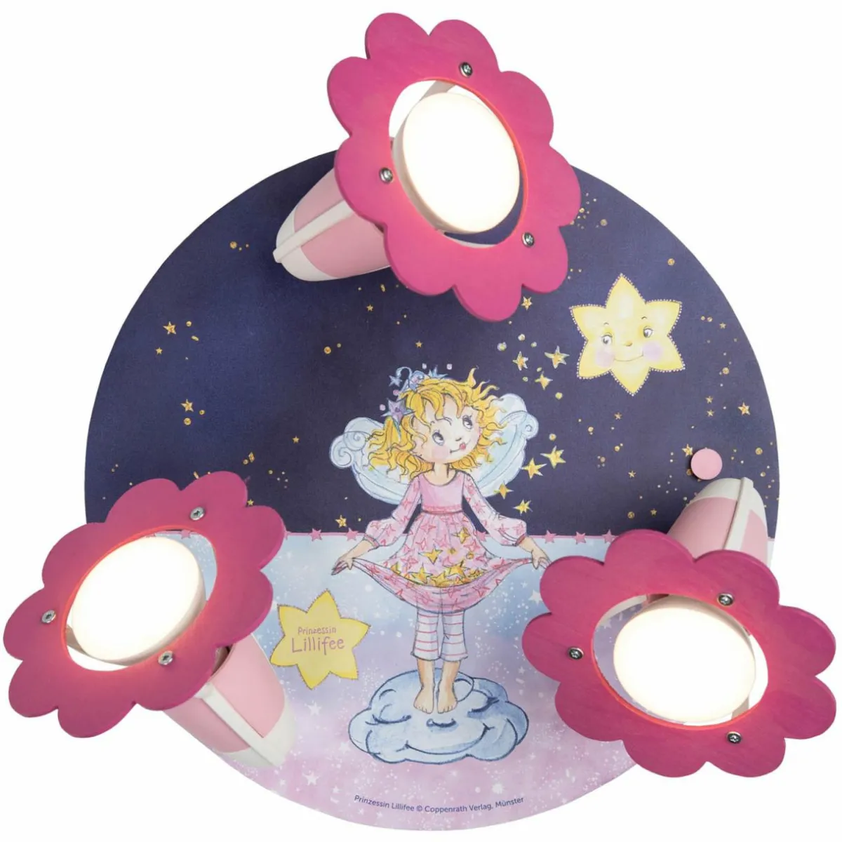 plafonnier_princesse_lillifee_magie_toile_0.webp Sale Elobra Plafonnier princesse Lillifee magie étoilée