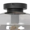Shop Steinhauer Plafonnier Reflexion, Ø 30 cm, verre, noir/gris fumée
