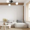 Best Sale Luminex Plafonnier Rune avec abat-jour en verre, à 3 lampes