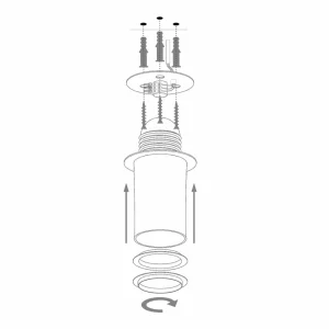 Discount SIGMA Plafonnier Sfera, Ø 35 cm, blanc/doré