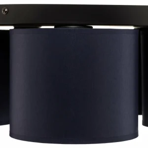 Cheap Luminex Plafonnier Soho cylindrique, à 5 lampes bleu/doré