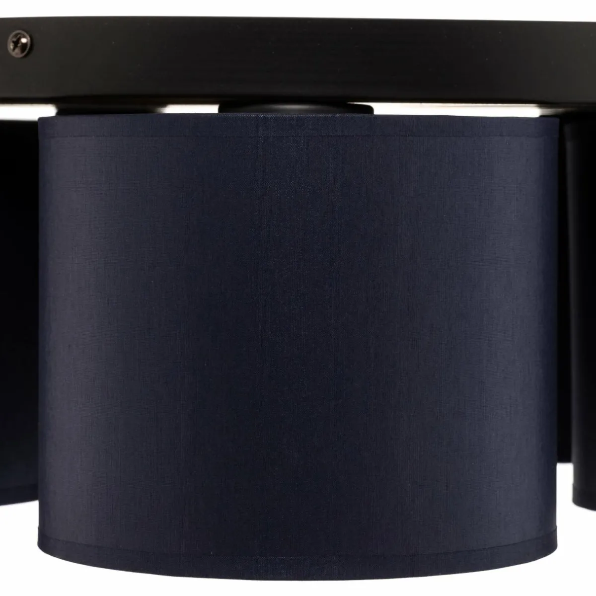 plafonnier_soho_cylindrique__lampes_bleudor_4.webp Cheap Luminex Plafonnier Soho cylindrique, à 5 lampes bleu/doré