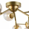 New Maytoni Plafonnier sphère verre Dallas - 12 lampes, doré