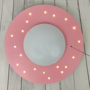 Best Niermann Standby Plafonnier Starlight avec ciel étoilé, rose