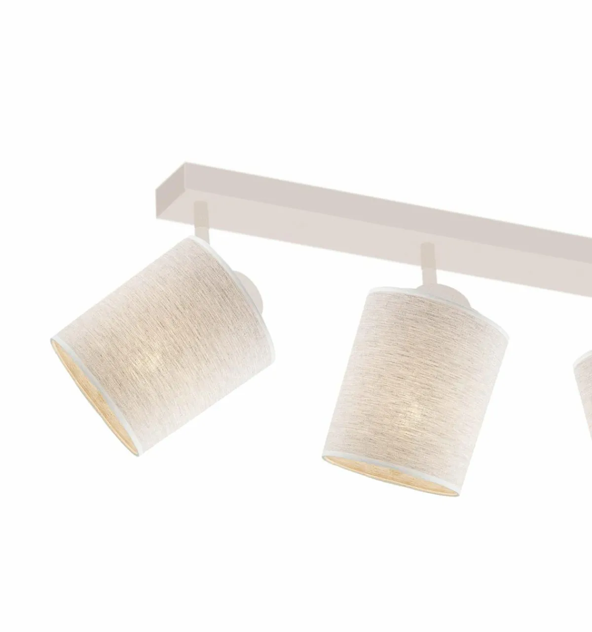 plafonnier_suerte_blanc_crme_textile_en_lin___lampes_0.webp Cheap Argon Plafonnier Suerte, blanc crème, textile en lin, à 4 lampes